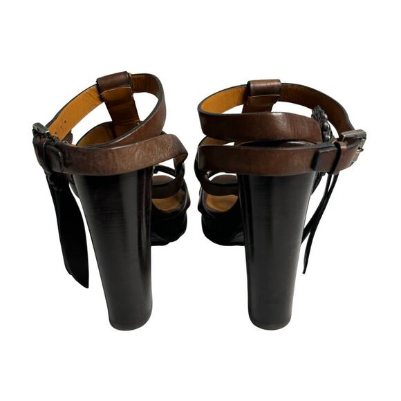 Ralph Lauren Sharilla Leather Concho Sandal Brown Size 5.5 - Picture 5 of 6